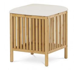 Taburet s úložným prostorem, bambus, přírodní, DR-B066 NAT