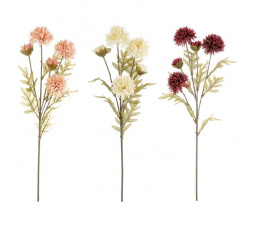 Chryzantéma - umělá řezaná, mix 3 barev, cena za 1 ks