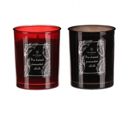 Svíčka aromatická ve skle - vel. L, mix 2 barev a vůní, parafín, cena za 1 ks.