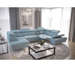 Rohová sedací souprava GALAXY MAX II , relax s funkcí spaní 215x350x170 - volitelný odstín - pravá