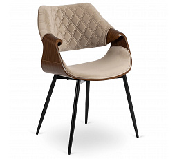 Židle DAKOTA Béžová/Ořech Sametová