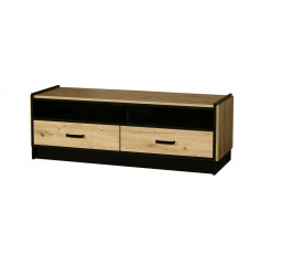 TV komoda Karima 2S, dub artisan/černá