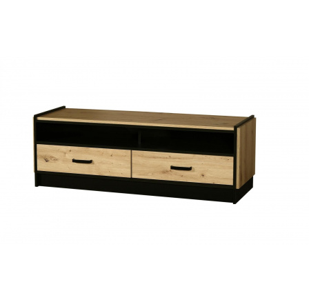 TV komoda Karima 2S, dub artisan/černá