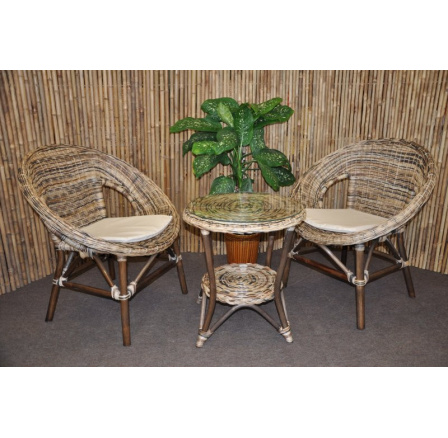 Ratanová sedací souprava Ebony wicker mix