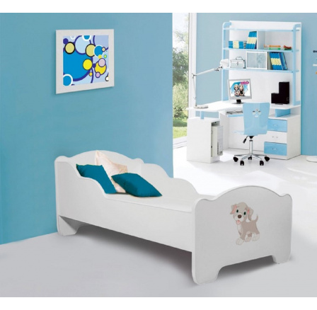 Postel s matrací AMADIS DOG 160x80 Bílá