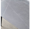 Jídelní set s 4 židlemi, 130x70x76cm mramor, ASE-1001 GREY2