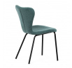 Jídelní židle, modrá, látka, CT-S8010 BLUE2