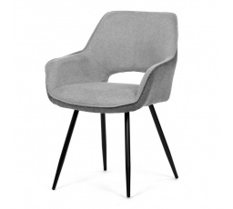 Jídelní židle, šedá, látka, CT-S8108 SIL2