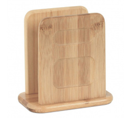 Stojan na papírové ubrousky - bambusový, barva přírodní