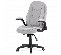 Kancelářské křeslo, synchronní mechanismus, stříbrná látka, KA-G303 SIL2
