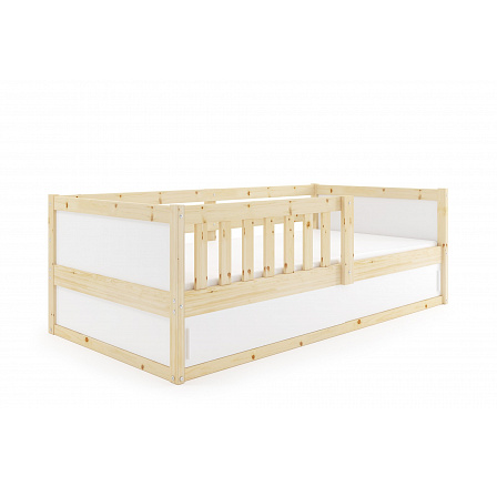 Dětská postel SMART 2 s matrací, Přírodní