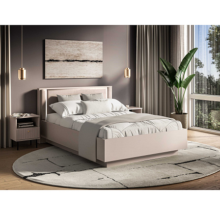 Postel SOPHIE 31 s úložným prostorem a LED osvětlením, kašmír, 140x200 cm Postel SOPHIE 31 s úložným prostorem a LED osvětlením, kašmír, 140x200 cm