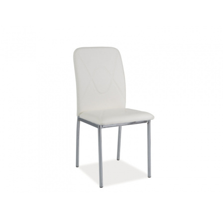 Jídelní židle H-623, bílá/chrom