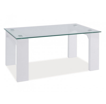 Konferenční stůl SCARLET bílý / sklo