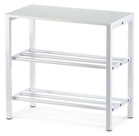 Botník, kov, bílá, 83168-42 WT