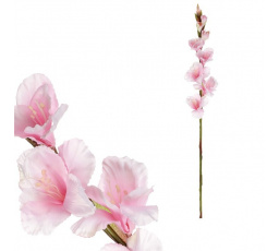 Gladiola - umělá řezaná, barva světle růžová