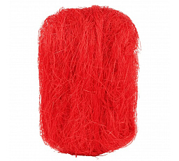 Sisálové vlákno - balení 500 g, barva červená