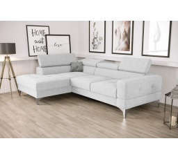 Rohová sedací souprava TOSCANIA MINI s funkcí spaní 170x250 cm - šedá , levá