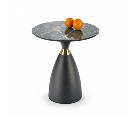 Konferenční stolek MORENA, zelený mramor/černá/zlatá