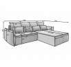 Rohová sedací souprava CAMPO - Levá, Manhattan 38