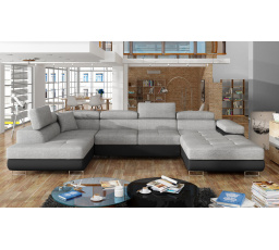 Sedací souprava ve tvaru U RODRIGO, Sawana 21 / Soft 11 levá