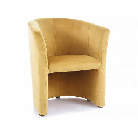 Křeslo TM-1 VELVET, Curry Bluvel 68/Wenge