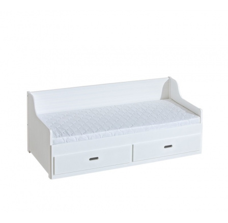 Postel "SZYMON" - Barva korpusu: borovice na bílé Postel "SZYMON" - Barva korpusu: borovice na bílé