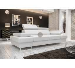 Sofa GALAXY II 235 cm přírodní kůže - bílá kůže