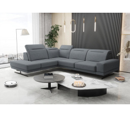 Rohová sedací souprava FIORE 265x220 cm - šedá , levá