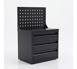 Organizér s perforovanou deskou a zásuvkami 660 x 400 x 300 mm