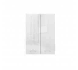 Závěsná koupelnová skříňka PEMA 2DD MINI, Bílý lesk