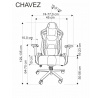 Kancelářské křeslo CHAVEZ, černé