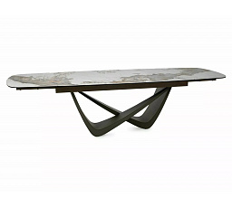 Jídelní stůl - MARANELLO Ceramic, Pandro Bílý Lesk / Měděná