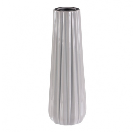 Váza keramická - glazovaná, světlá šedo-krémová Váza keramická - glazovaná, světlá šedo-krémová