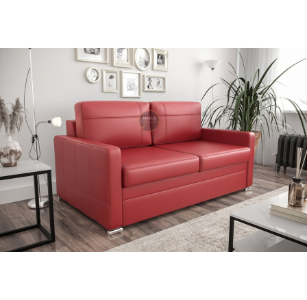 Sofa s funkcí spaní AVANTI IV 187cm - přírodní kůže - červená kůže Sofa s funkcí spaní AVANTI IV 187cm - přírodní kůže - červená kůže
