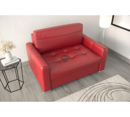 Sofa VERONA I 140 cm přírodní kůže - červená kůže