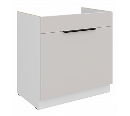Dolní skříňka COMBO - 80 ZL 1S BB, Bílá/Kašmír