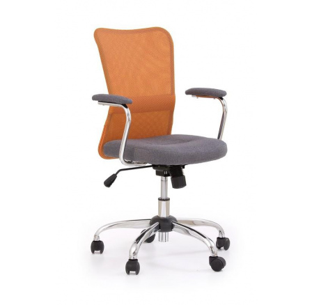 Děstká židle ANDY šedá / oranžová