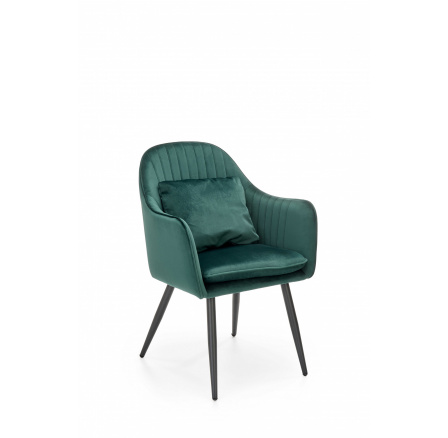 Jídelní židle K464, Zelená/Černá