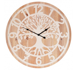 Hodiny nástěnné - strom života, MDF a kov, 60 cm