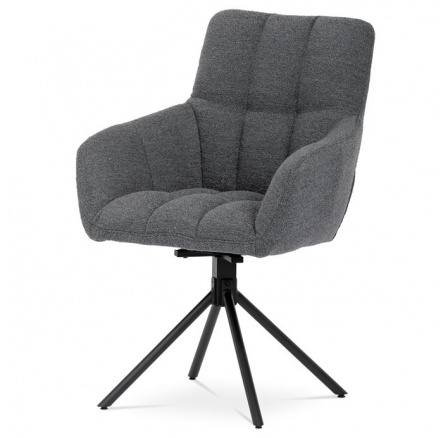 Jídelní židle, šedá, látka bouclé, HC-531 GREY2