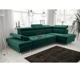 Rohová sedací souprava GALAXY MINI 170x280 - zelená , pravá
