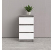 Komoda SIMPLICITY 237, Beton/Bílý lesk 