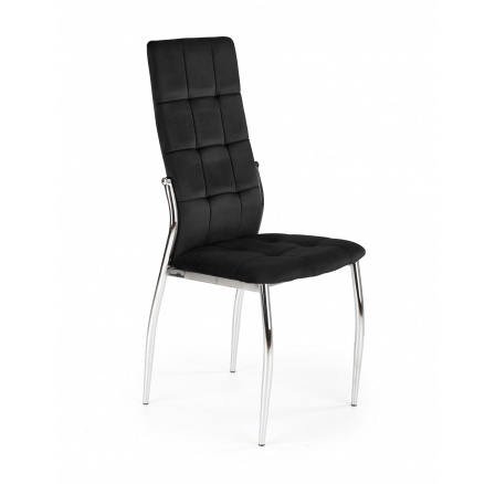 Jídelní židle K416, černý samet 