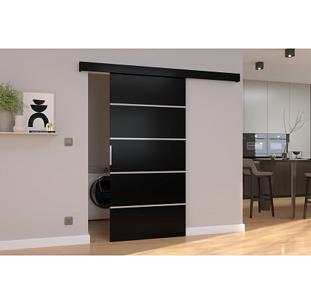 Posuvné dveře na stěnu BIELLA 106 Černé