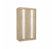 Posuvná skříň s lacobelem KAREN 120 Sonoma+White Lacobel