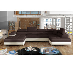 Sedací souprava ve tvaru U RODRIGO, Sawana 26 / Soft 33 Pravá