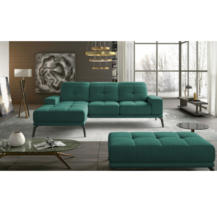 Narożnik Torrense + Puf Velvetmat 38 140x215 Levý