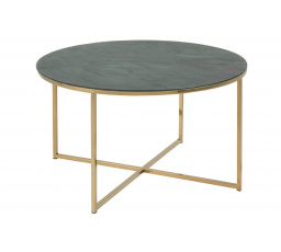 Kulatý konferenční stolek Alisma Gold/Marable Green