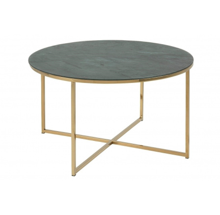 Kulatý konferenční stolek Alisma Gold/Marable Green